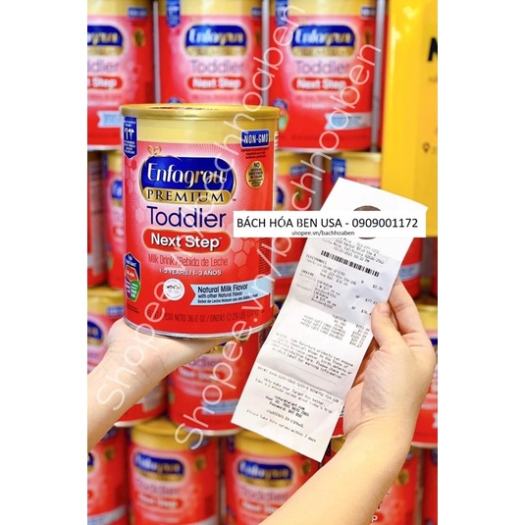 Sữa ENFAGROW ĐỎ NẮP VÀNG Mỹ 1.04kg - 907g