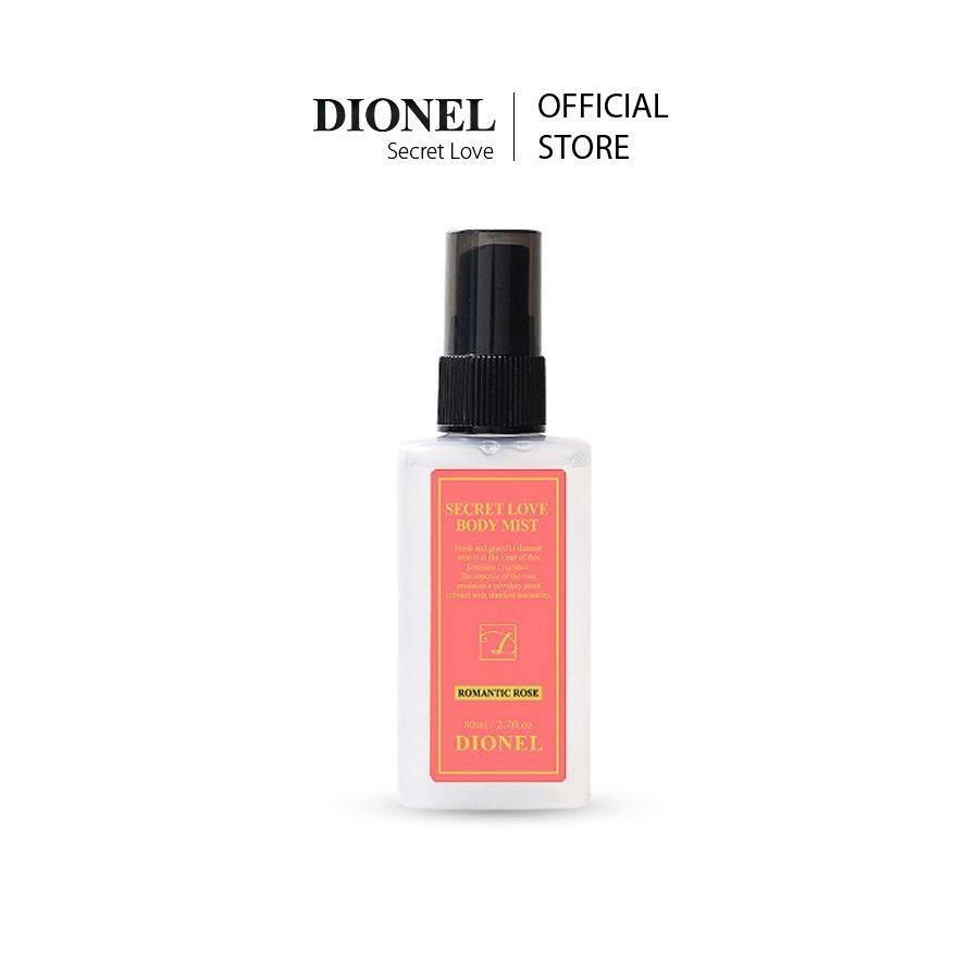 Xịt Thơm Toàn Thân Body Mist Dionel Secret Love Multi Body Mist Romantic Rose 80ml