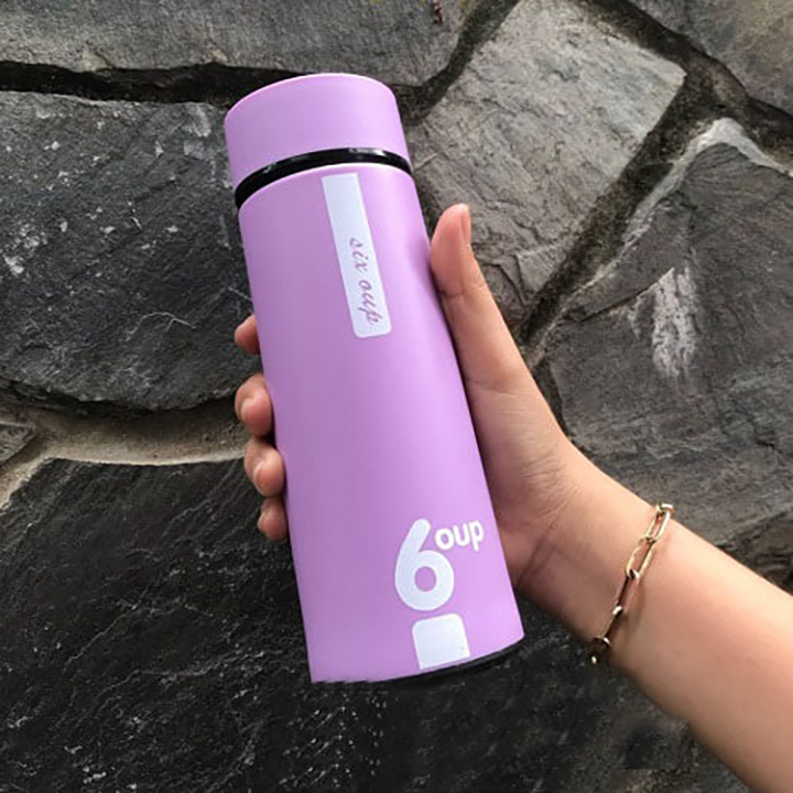 [GIAO MÀU NGẪU NHIÊN] Bình Nước In Nhiều Màu Cute Bình Giữ Nhiệt Thủy Tinh