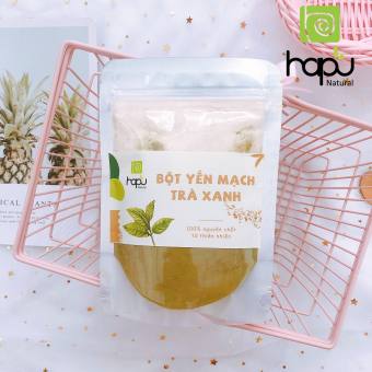 Bột Yến Mạch Trà Xanh nguyên Chất HaPu Organic Bột Thiên Nhiên Đắp Mặt Ngừa Mụn Da Trẻ và Tươi Sáng