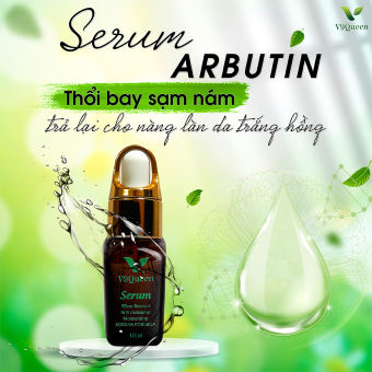 Serum Nám V9Queen, Serum Arbutin Giúp Mờ Nám Tàn Nhang, Dưỡng Trắng Da Thu Nhỏ Lỗ Chân Lông 10ml