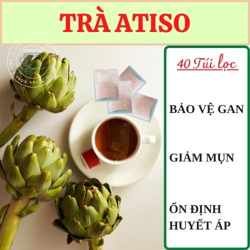 Trà Atiso - 40 Túi Lọc, Bảo vệ gan, Ngăn ngừa ung thư, Thanh nhiệt, Giảm mụn hiệu quả
