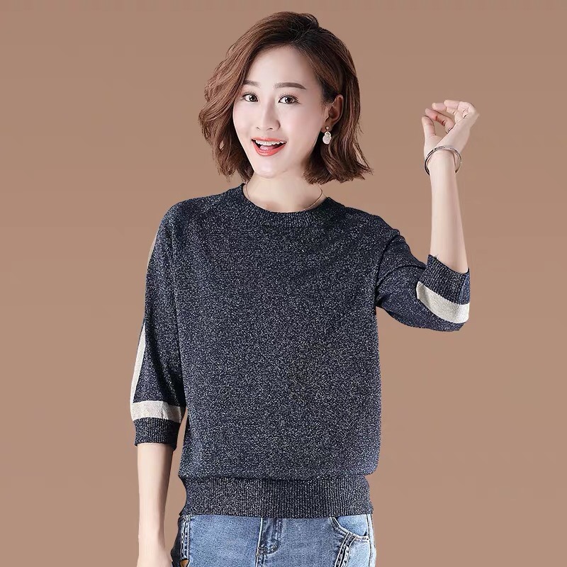 Aó Len Phối Cổ Chòn Phối Viền Tay NGOCTRANSHOP - NT4436B