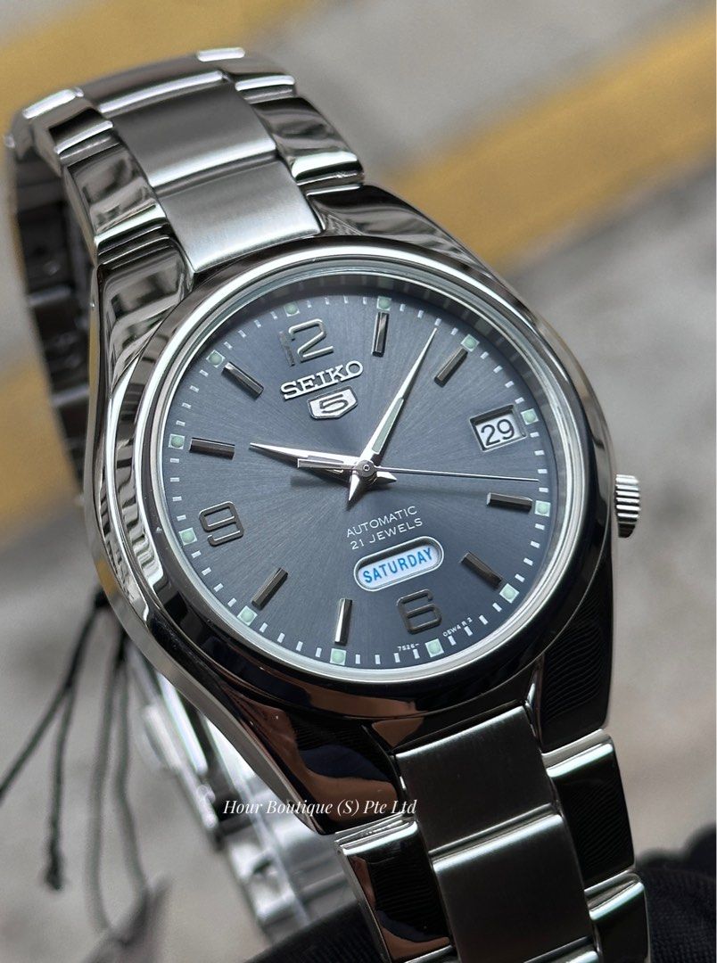 Seiko Snk621K1 Grey Dial Automatic 21 Jewels Stainless Steel Men