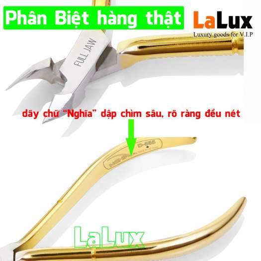 Bộ dụng cụ làm nail CHÍNH HIỆU Kềm Nghĩa MD32 4 món MẠ VÀNG: Kềm cắt da , kềm cắt móng, nhíp nhổ lông, dũa móng tay