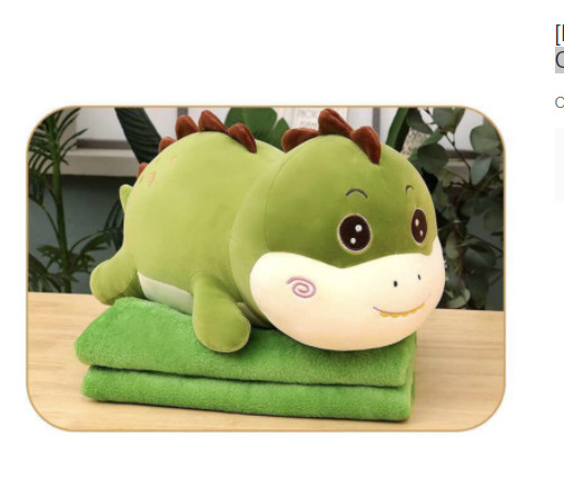 [HCM]Bộ Chăn Mền Khủng Long 3in1 Gồm mền Có Chăn Có Gối Ôm ( Dài 70cm Mền 1m7 )