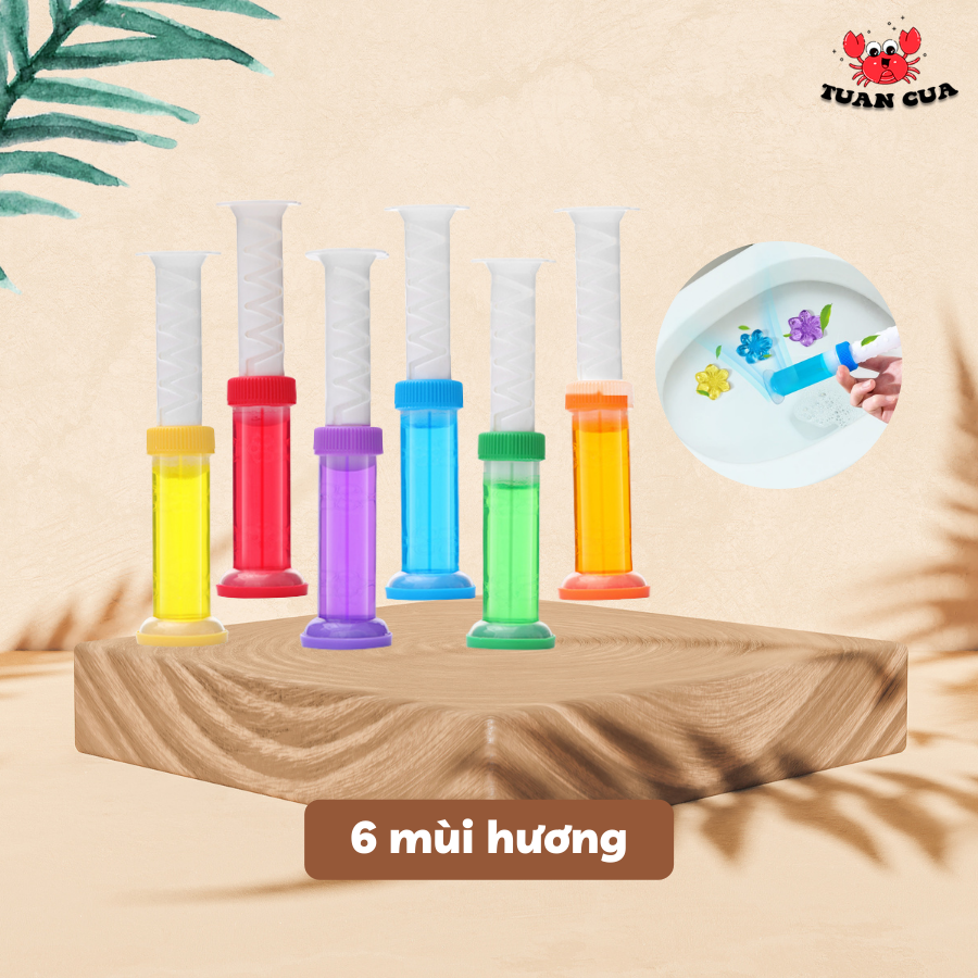 Gel khử mùi bồn cầu dạng thạch hình bông hoa, gel thơm khử trùng bồn cầu, khử mùi nhà vệ sinh, Tuancua (GH06)