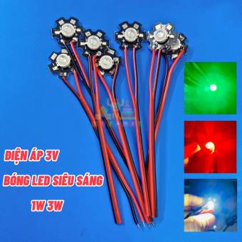 Bóng đèn LED siêu sáng 1W - Điện 3V - Lắp cho diều - đủ màu sắc - LK0034