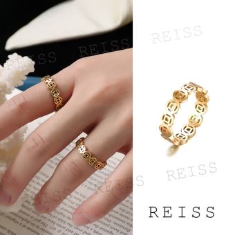 RAISS Nhẫn Bùa May Mắn Nhẫn Bùa Không Gỉ Đựng Tiền Xu