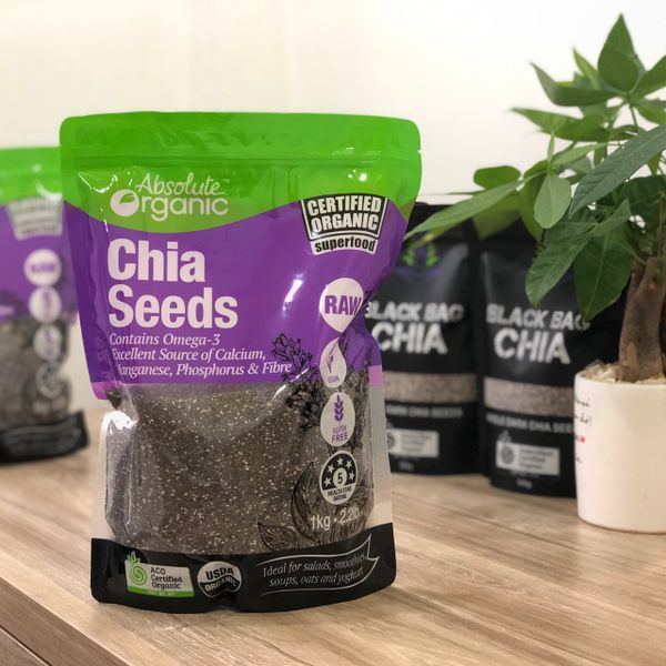 Hạt chia úc tím- nhập khẩu- organic chia seeds - giảm cân - làm chè dưỡng nhan