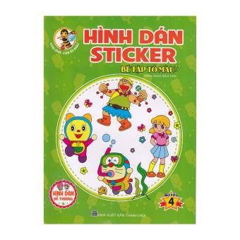 Sách - Hình Dán Sticker - Bé Tập Tô Màu - Quyển 4 - 8935072935290