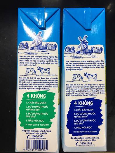 Sữa tươi Dutch lady/Sữa chua uống cô gái Hà Lan hộp 1 lít (Chỉ ship khu vực Hà Nội) sản phẩm chính hãng