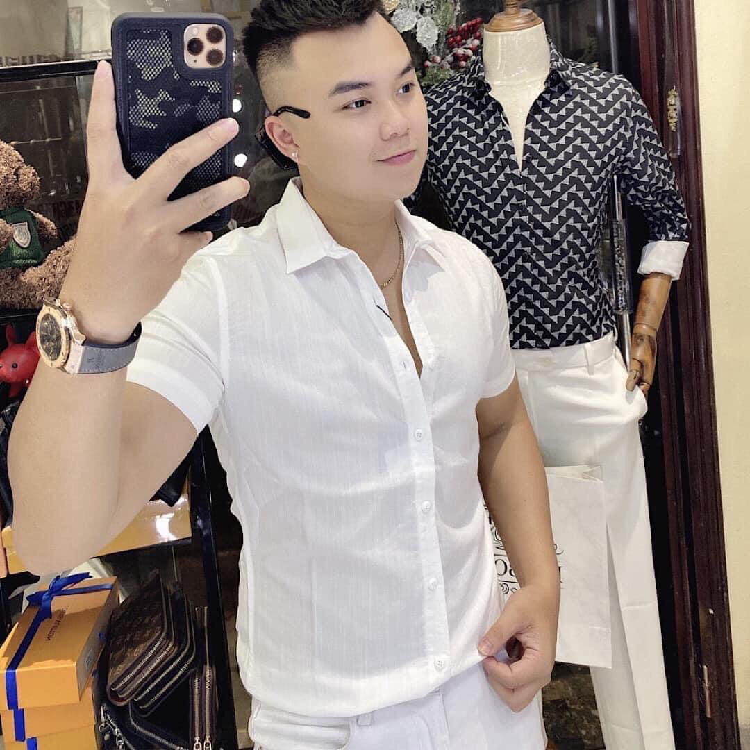 Áo sơ mi dài tay nam LB003 phom body Hàn Quốc vải đũi cao cấp dày mát đường may sắc sảo áo sơ mi cao cấp Minhhaistore