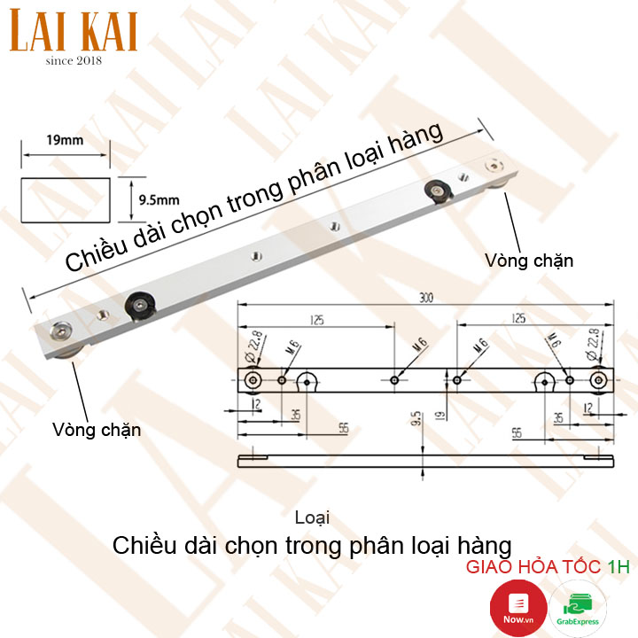 [HCM]Thanh trượt nhôm