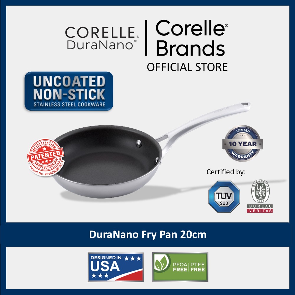 CORELLE DuraNano Wok Pan 28cm with lid | Lazada Singapore