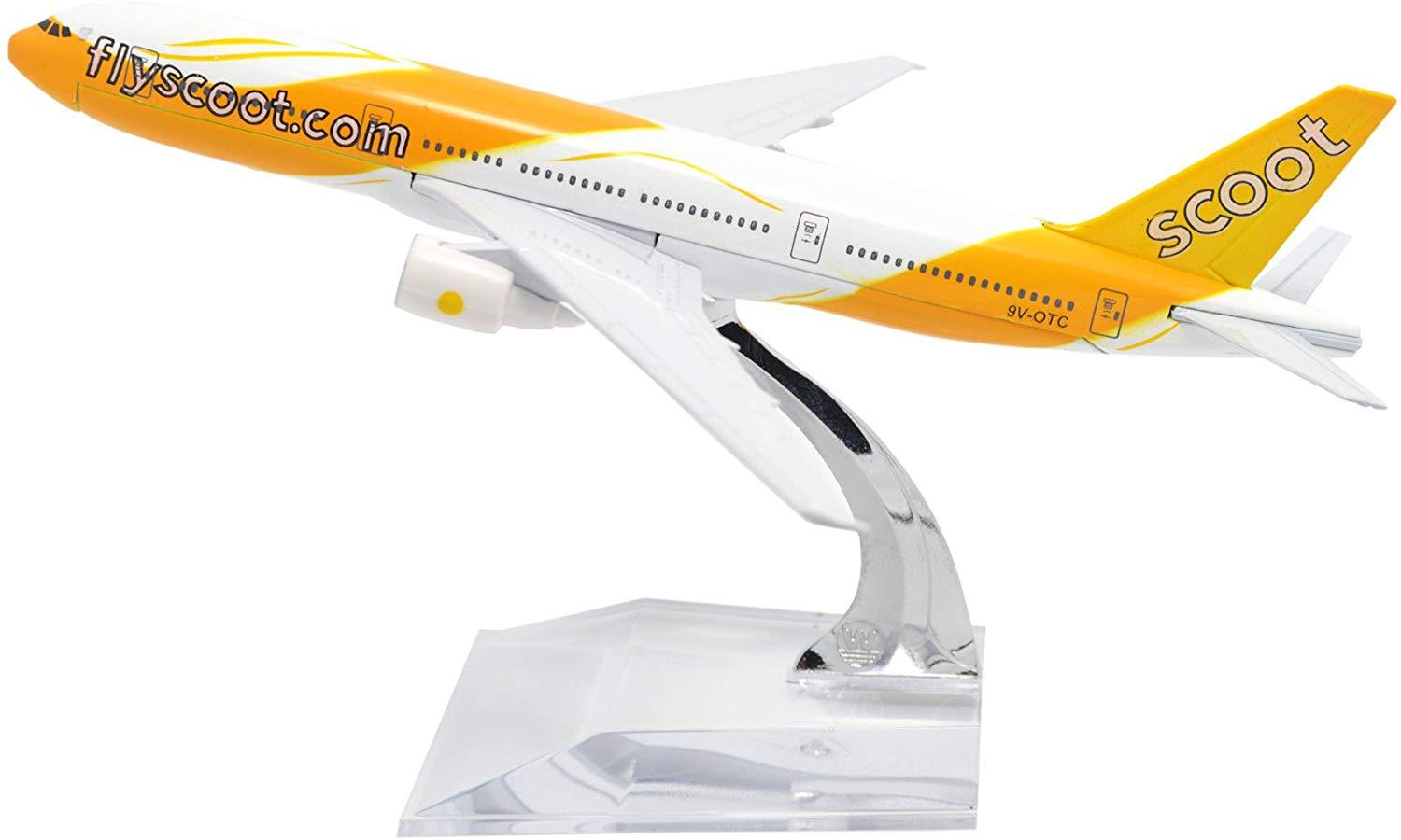 Scoot Airplane Model - 16Cm Metal Diecast B777 Toy For Aviation