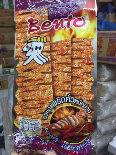 Lẻ 1 Gói Mực bento Thái Lan ( Gói Tím ) loại siêu cay gói to 20gr ăn là nghiền
