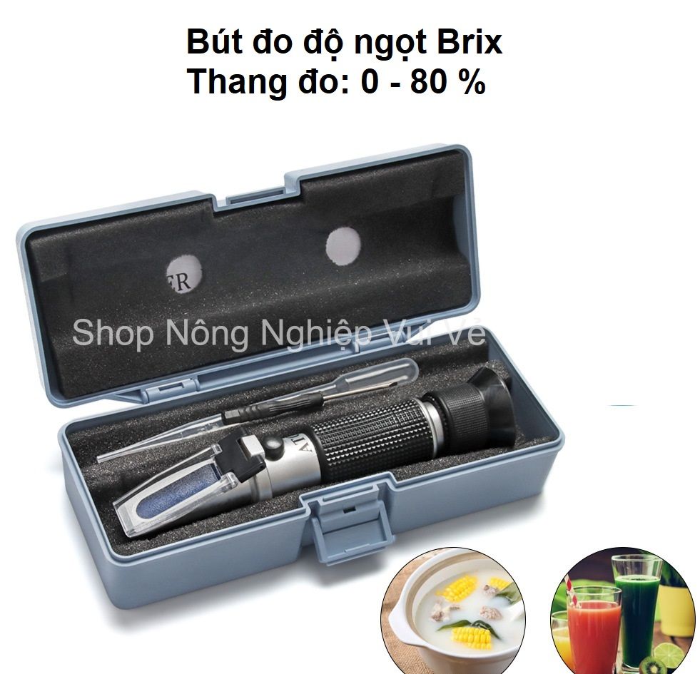 Máy đo độ ngọt Brix cao cấp - Khúc xạ kế đo độ ngọt, hoa quả, bánh kẹo...