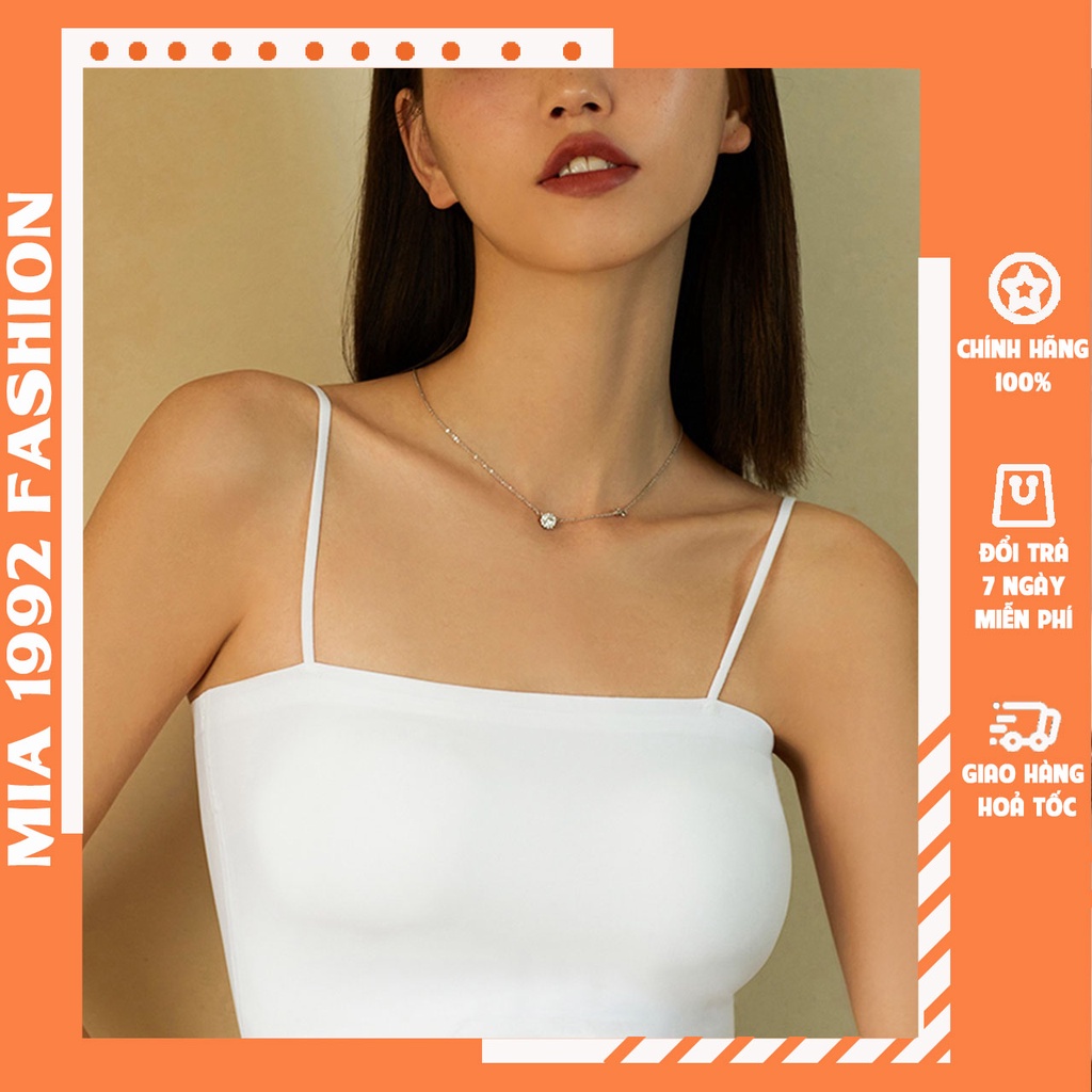 Áo 2 dây nữ MIA 1992 cao cấp - áo 2 dây croptop, áo hai dây, áo 2 dây, áo 2 dây bản to, áo 2 dây croptop, áo croptop 2 dây, áo hai dây bản to, áo hai dây croptop kiểu dáng ôm sợi bún có đệm ngực loại ngắn chất mịn màng thoáng mát