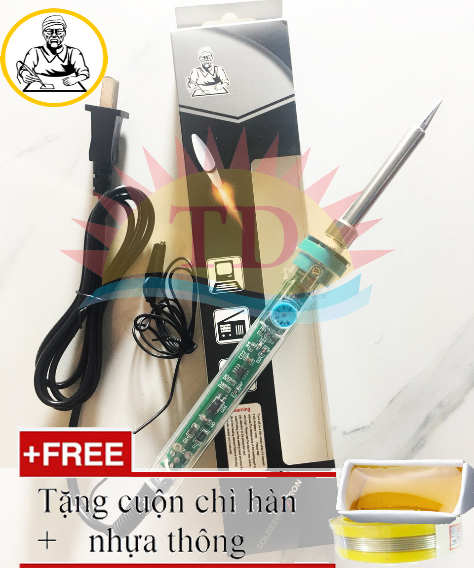 Mỏ hàn điều chỉnh nhiệt độ 60w  no.907+tặng cuộn chì nhựa thông