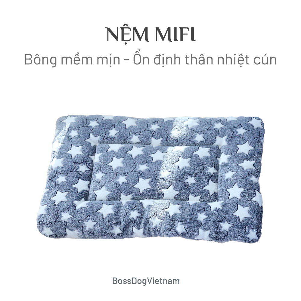 Thảm nệm bông mifi cho chó poodle, corgi, husky, v.v | bossdog