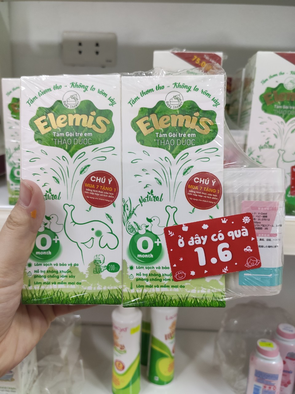TẶNG QUÀ+MUA 7 LỌ TẶNG 1 LỌ Nước tắm thảo dược Elemis cho bé 200ml 500ml