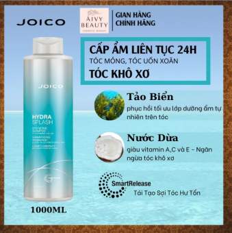 Dầu Gội Cấp Ẩm Dưỡng Tóc Mềm Mượt Dành Cho Tóc Khô JOICO HYDRASPLASH HYDRATING Chiết Xuất Tảo Biển 1000ML
