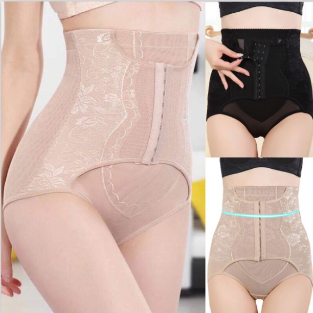 Quần ghen nịt bụng CẠP CAO cài móc định hình vòng eo sau sinh