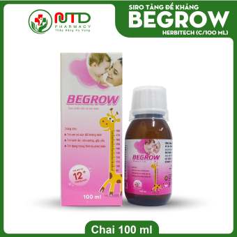 Siro ăn ngon BEGROW giúp trẻ cao lớn mỗi ngày (Lọ 100ml)