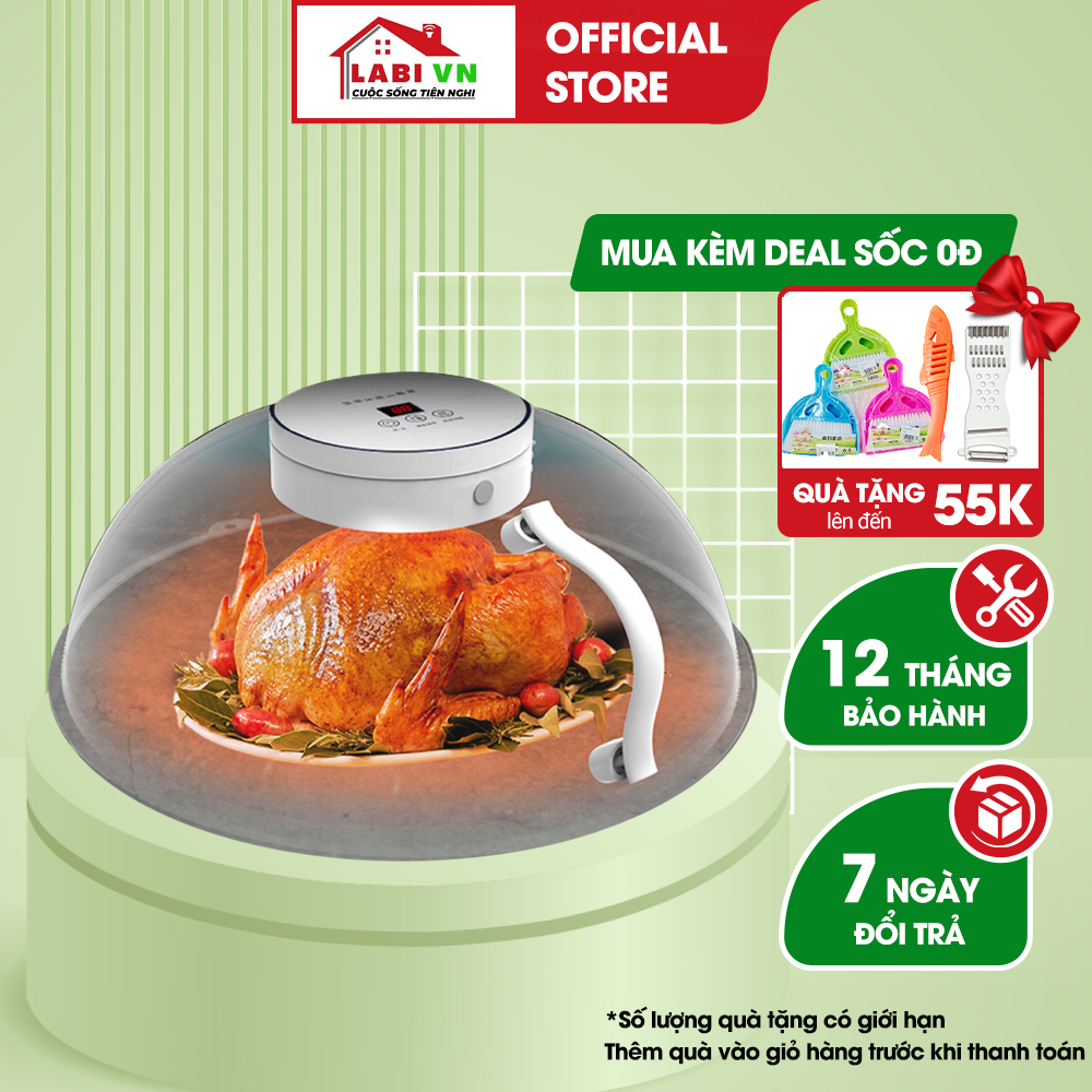 [Miễn phí vận chuyển] Lồng Bàn Điện Thông Minh LABI VN LB062 Lồng Bàn Đa Năng với 3 tác dụng (Làm nóng chín thực phẩm - Khử khuẩn đồ dùng - Che đậy ruồi muỗi )