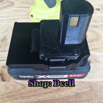 Đế Chuyển Pin Ozito Cho Máy Ryobi 18v In 3D Nhựa Chịu Lực Siêu Bền - Ozito sang Ryobi