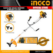 Ingco Gasoline Grass Trimmer and Brush Cutter, 4-Stroke Motor