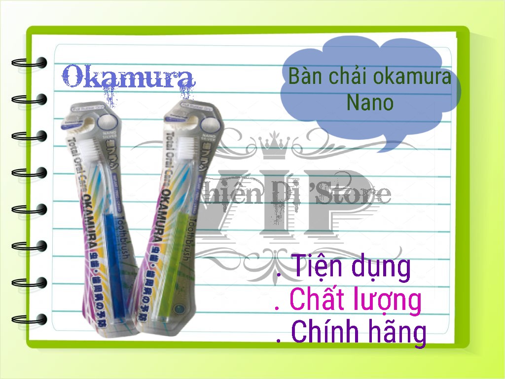 Okamura bàn chải đánh răng lông mềm siêu sạch