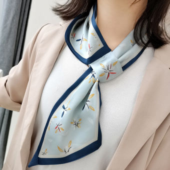 Quà Tặng Băng Đô Nữ Bandana In Hoa Khăn Choàng Quấn Khăn Choàng Cổ Khăn Choàng Tóc Khăn Lụa Satin