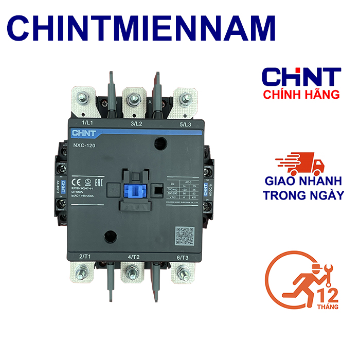 Khởi động từ chint 120a-160a-185a-225a-265a 3 pha loại nxc