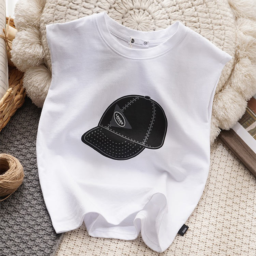 Áo 3 lỗ cho mùa hè bé trai và bé gái chất cotton cao cấp Áo Lakuer áo ba lỗ trẻ em size đại đến 45kg