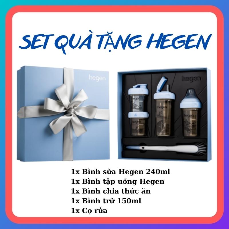Bộ quà tặng Hegen PCTO Wonder Blue Collection màu xanh dương họa tiết siêu đáng yêu cho bé