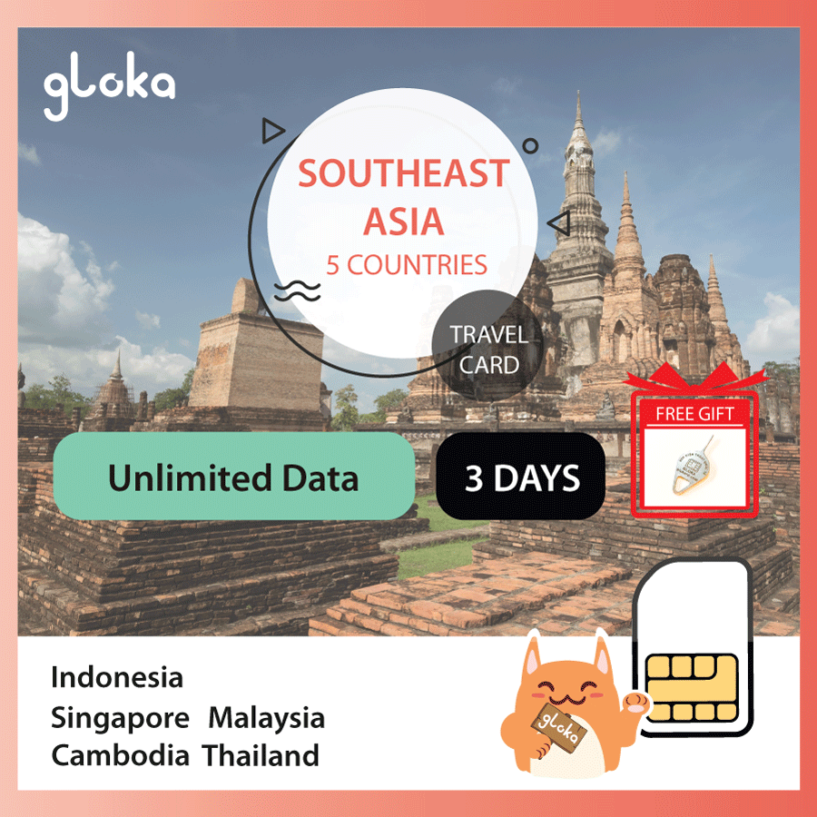 Sim data 4g du lịch đông nam á 5 nước singapore malaysia indonesia thái lan campuchia twise không giới hạn dung lượng 3 ngày