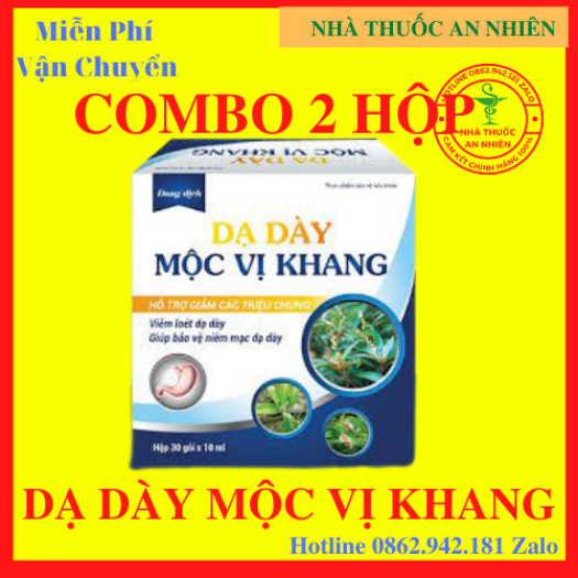 DẠ DÀY MỘC VỊ KHANG [COMBO 2 HỘP ] [Tặng Kèm Vòng Tay] DẠ DÀY MỘC VỊ KHANG Hỗ Trợ Trào Ngược Dạ Dày - AN001