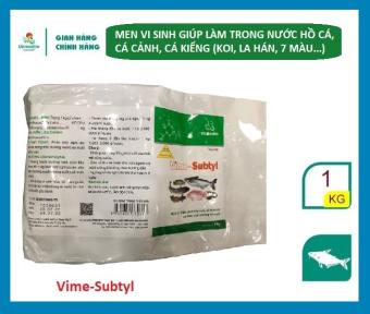 Vemedim Vime-subtyl cá, men vi sinh phân huỷ bùn bã hữu cơ, cải thiện môi trường ao nuôi, giúp làm trong nước hồ nuôi cá cảnh, cá kiểng (cá koi, cá 7 màu...), gói 1kg