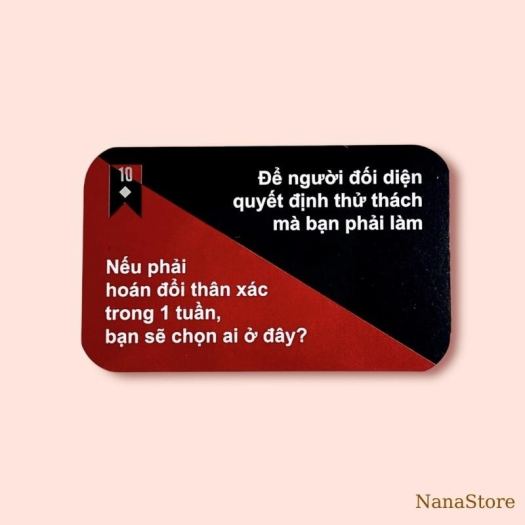 ✿❆ Bộ bài Drinking Game Thách hay thật “Truth or Dare” Thẻ Bài BoardGame