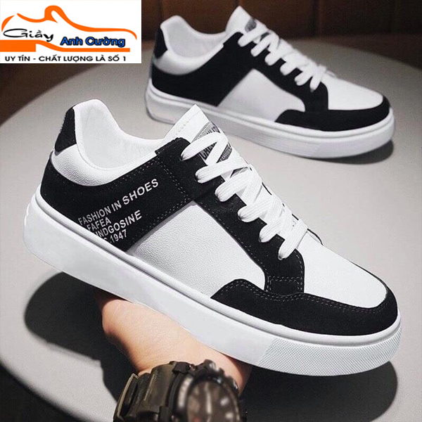 Giày thể thao nam trắng - Giày sneaker nam mới nhất TVN (Khuyến Mại 50%)