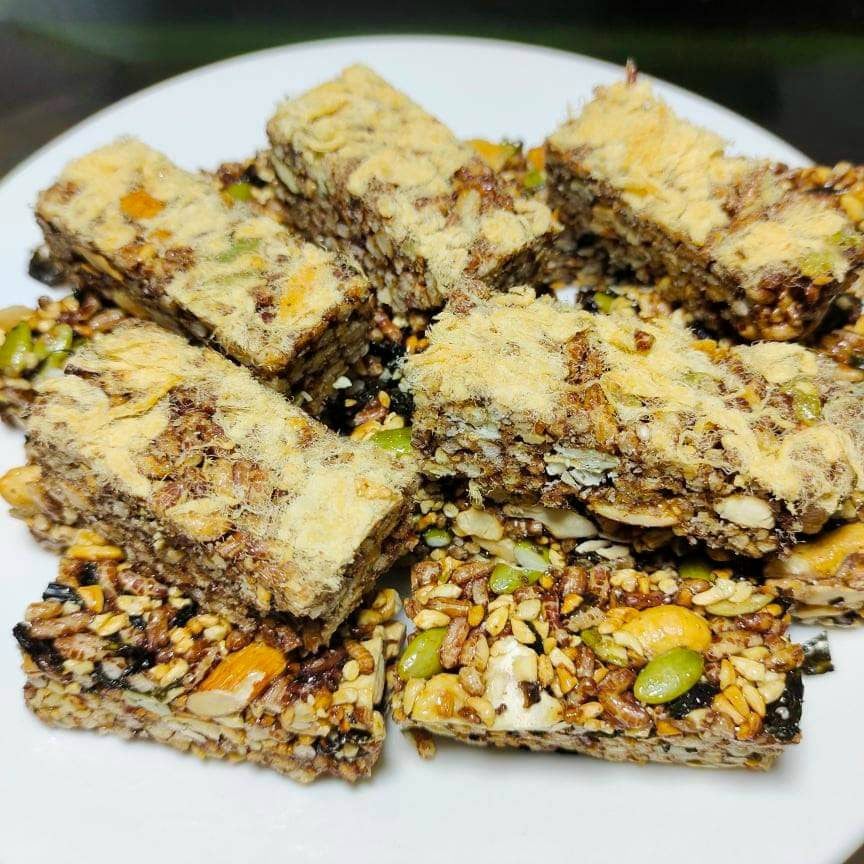 500g Thanh Gạo Lứt Ngũ Cốc Chà Bông- Tốt Sức Khỏe Cực Ngon - đồ ăn vặt