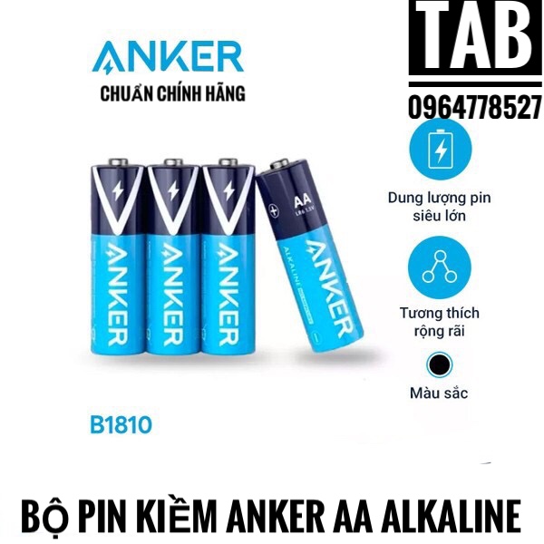 Pin kiềm anker alkaline aa - b1810