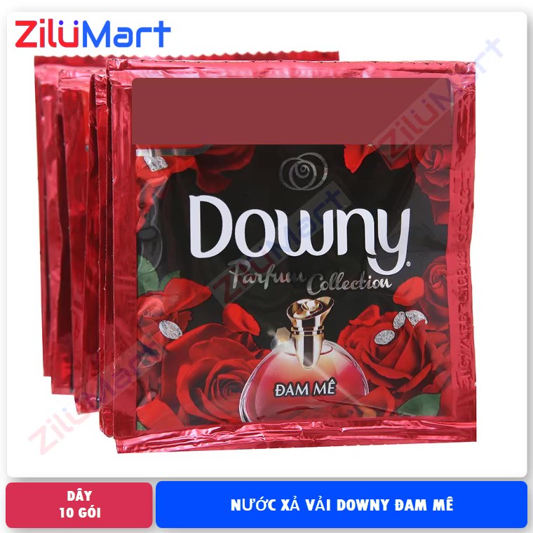 Nước xả vải Downy Parfum Collection đam mê (dây 10 gói) loại 20ml