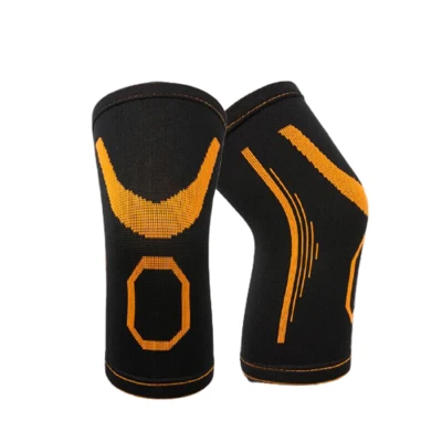 【Ready Stock】2PCS Protective Injury Recovery Pain Relief Support Knee Pads Sports Leg Knee Support Pain Brace Wrap Safety Patella Knee Guard Sleeve Running Cycling Kneepad (2)