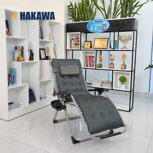 Ghế Tựa Lưng, Ghế Xếp Thư Giãn HAKAWA G21P, Ghế Xếp Quyền Linh HAKAWA HK-G21P - Trọng Tải 300kg - Thay miễn phí phụ kiện nệm và lưới trong 5 NĂM – Bảo hành 25 năm