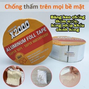 Băng Keo X2000 Siêu Dính Đa Năng, Băng keo chống thấm Nhật Bản x2000, Keo dán chống thấm nước x2000, Băng Keo  chống thấm - chống dột - siêu dính  10cm x 5m