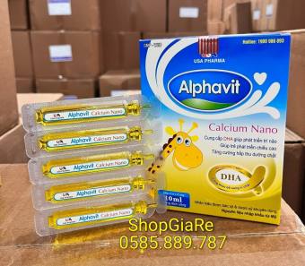 Alphavit Calcium Nano canxi bổ sung canxi cho bé giúp bé phát triển chống còi xương suy dinh dưỡng