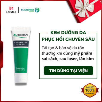 Kem Dưỡng Phục Hồi Da Chuyên Sâu ALHYDRAN - An Toàn, Làm Dịu Da & Tái Tạo Da Tổn Thương [CHÍNH HÃNG HÀ LAN]